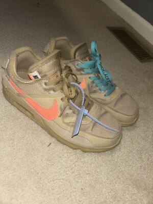 Size 11 Nike Air Max 90 x OFF-WHITE Desert Ore 2019 192501478201|