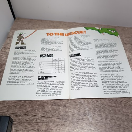 Jungle Hunt for TI-99/4A — Cartridge Only - Atarisoft — 1983 W/ Manual - Picture 5 of 8