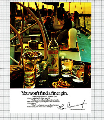 Beefeater Gin James Burrough Werbung - 1977 Steckling