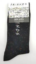 Friends The TV Series Logo Black Crew Socks - One Size