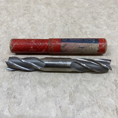 Niagara Cutter 45244 3/4'' HSS Double End Four Flute Mill Bit NOS