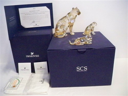 SWAROVSKI SCS 2019 ANNUAL EDITION AMUR LEOPARD & 2 LEOPARD