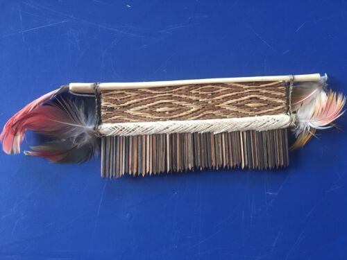 WAI WAI Amazon Authentic Brazil Amazonian Rain forest Pair of Indian Combs - Picture 5 of 13