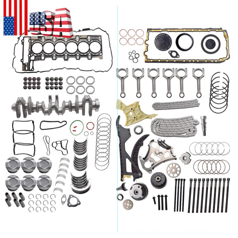 N55 3.0L Turbo Engine Rebuild Kit with Crankshaft Con Rods & Timing for BMW