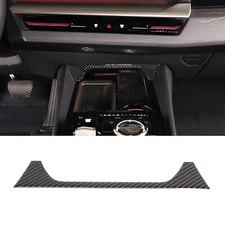 Carbon Fiber Center Console Cup Holder Front Sticker For BMW 5 Series 2024+