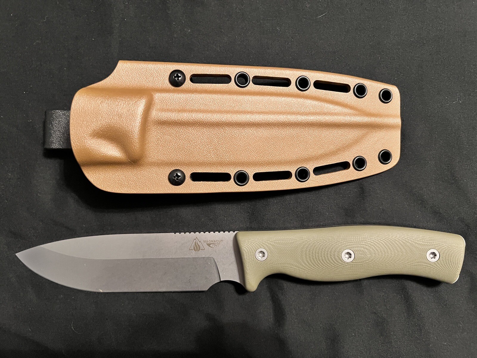 Survive! Knives GSO 5.1 Magnacut Blade OD Green Handle Coyote Sheath eBay