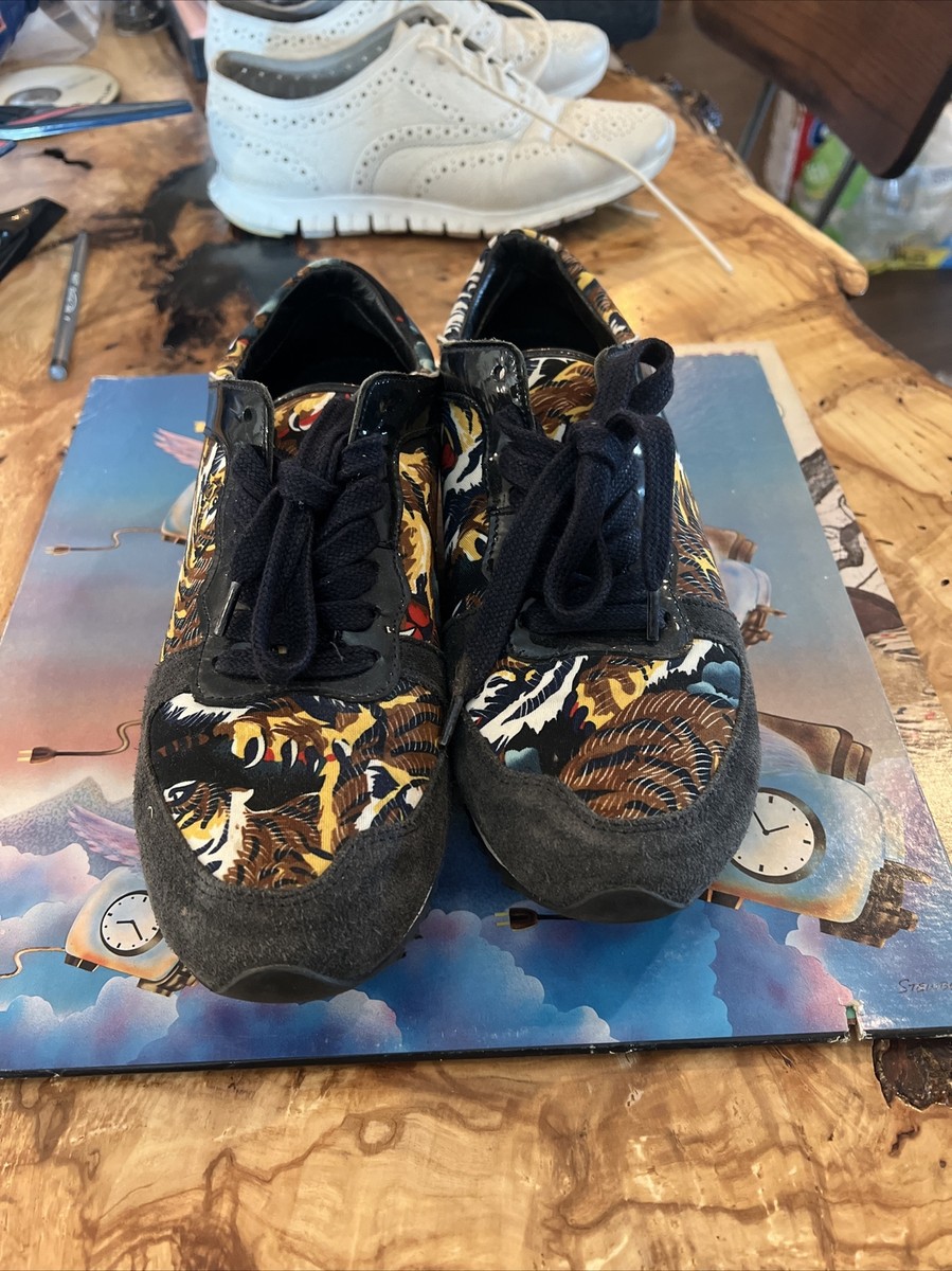 KENZO Paris Womens Designer sneakers Tiger Print Size 38