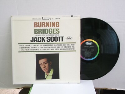 Jack Scott,Capital ST 2035,''Burning Bridges''US,LP,stereo,1964 Rockabilly, Mint-
