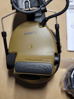 New 3M Peltor ComTac V Hearing Defender Electronic Headset, No