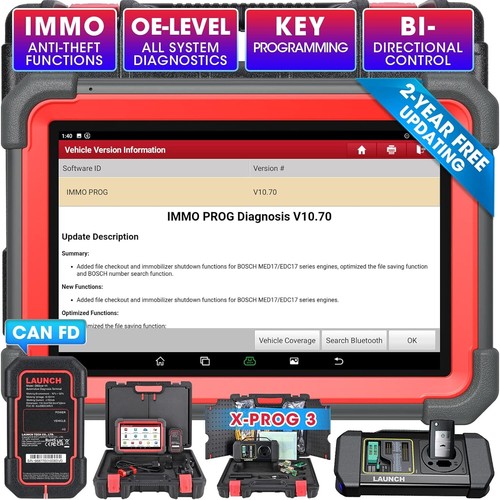 LAUNCH X-431 IMMO ELITE PLUS Key Program Scanner OBD2 Diagnostic Bi-Directional - Picture 11 of 45