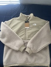 The North Face Platte sherpa quarter zip fleece in beige