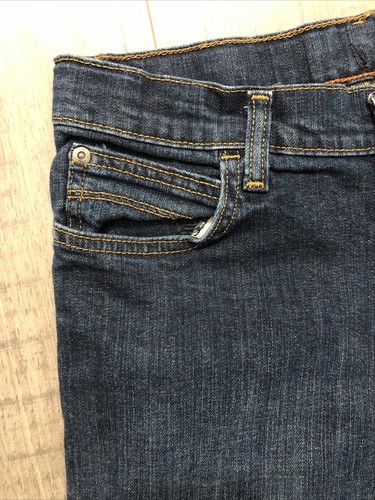 Wrangler Boys 14 Regular Classic Blue Jean Bootcut With Adjustable Waist - Picture 3 of 8