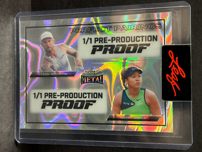 2024 Leaf SILVER Pre-Production Proof TYSON MCGUFFIN/NAOMI OSAKA Pickleball 1/1