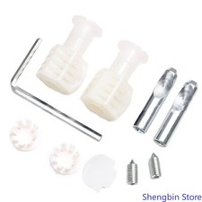 Wall Hung Toilet Installation Kit, Zinc-Plated Support Brackets, 7x4cm