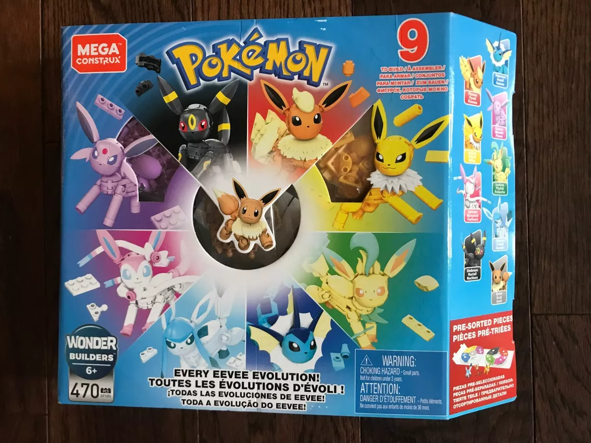 MEGA Pokemon Building Toy Kit Eevee Evolution Set (470 Pieces