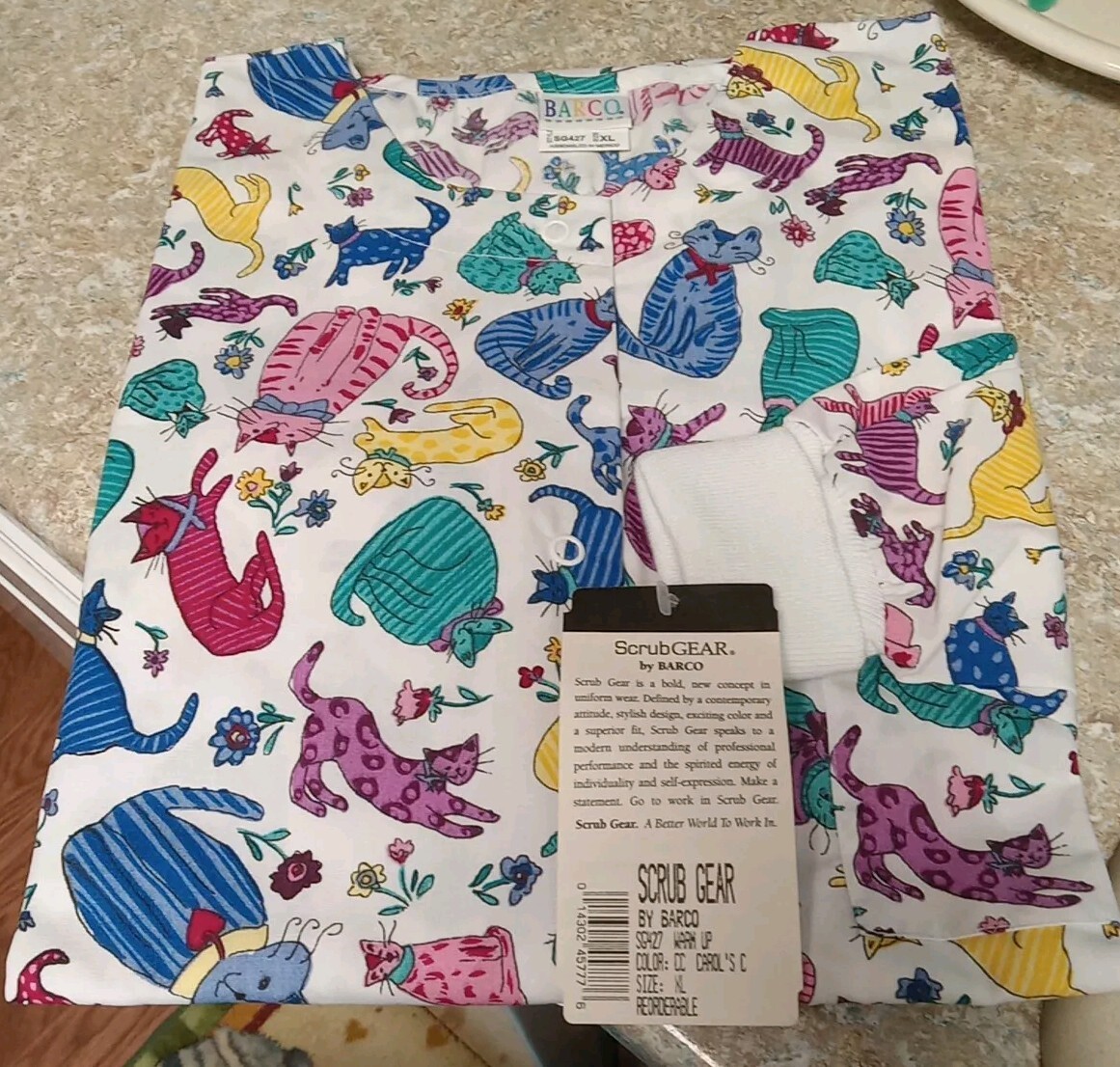 Barco ScrubGear SG427 XL CATS Lab Coat & Scrub Top