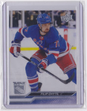 2023-24 UD SERIES 1 CLEAR CUT BASE PARALLEL FILIP CHYTIL #122 NEW YORK RANGERS