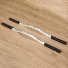 Universal 2PCS Snowmobile Trailer ski Tie Down Hold Down Bars W/Black Boots