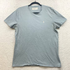 Abercrombie and Fitch Shirt Mens Large Blue Soft AF Tee Moose Logo Short Sleeve
