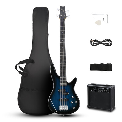 Ktaxon 4 String Electric Bass Guitar,Full Size,Beginner Kit With 20W Speaker