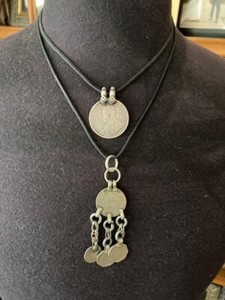Wow! Very Cool Edwardian Indian Silver Rupee Necklaces From Film Collection