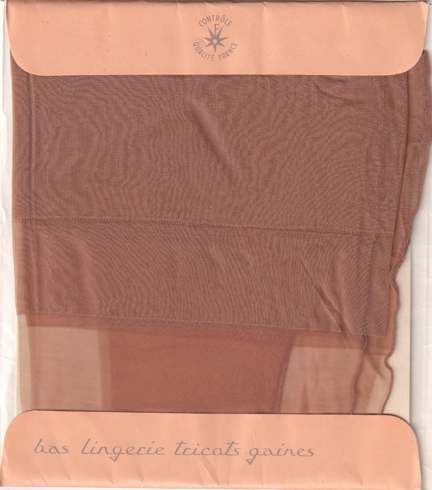 Bas Nylon Couture 15 Deniers - Opaline - Taille 3 - Fully Fashioned - Fabriqué En France - NEUF