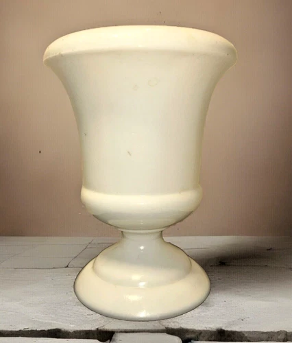 Vintage White Napco Milk Glass Cleveland Pedestal Vase 1190 USA