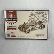 ROKR Grand Prix Car Model Kit for Adult 3D Wooden Puzzle Model Building Kit Read