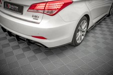 CUP Diffusor Seiten Ansätze SCHWARZ für Hyundai i40 MK1 Heck Splitter Flaps V3