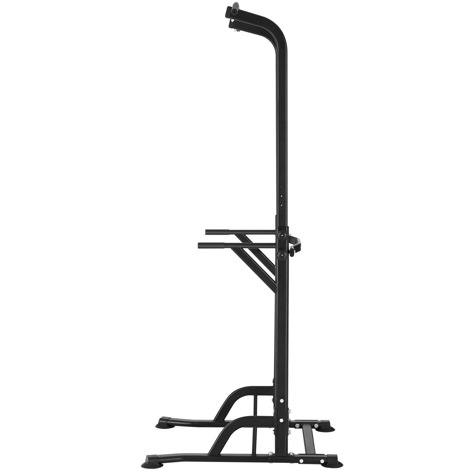 VEVOR Power Tower Dip Station 10Level Height Adjustable Pull Up Bar
