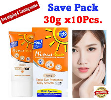 10 x Minus Sun Facial Protection IVORY Dermatologically SPF40 PA  Oil Control