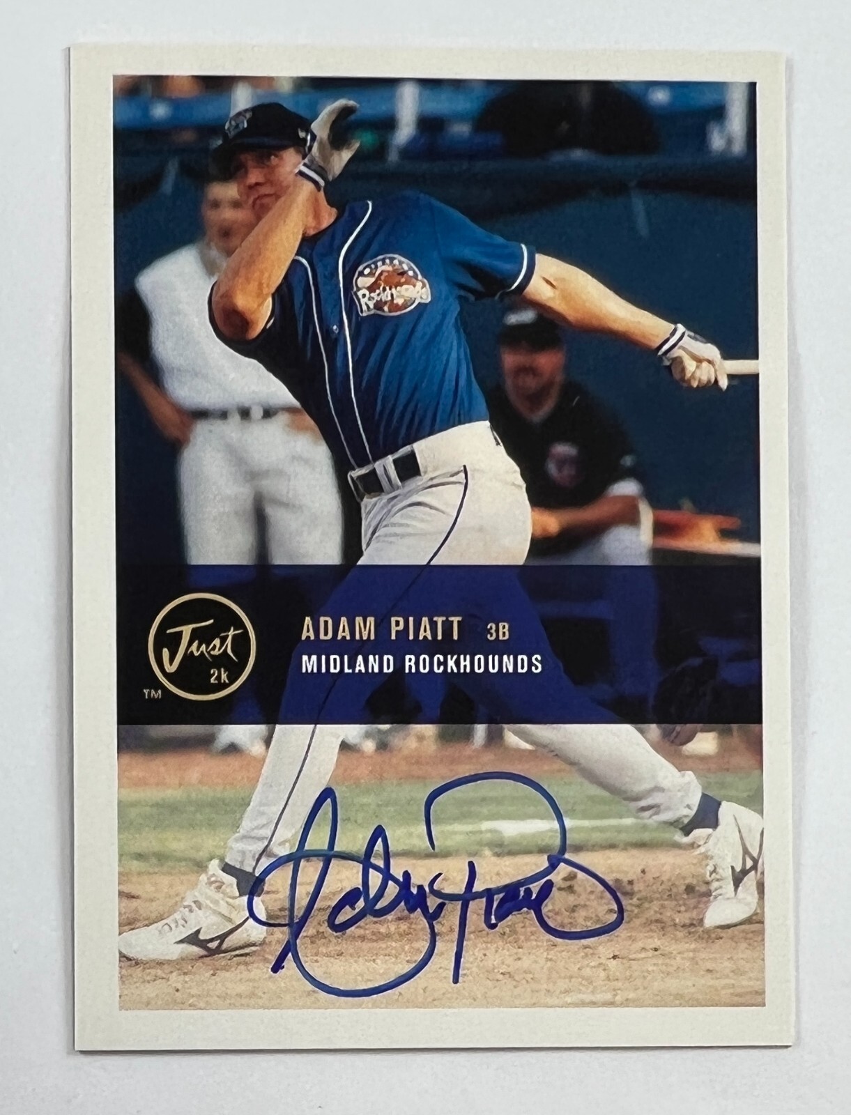 2000 Just Memorabilia Adam Piatt Just Minors Auto  MAR3