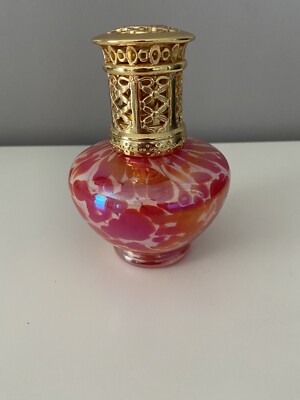 Home & Garden Party Glass Fragrance Oil Diffuser Lamp Crimson Wick Marble Style