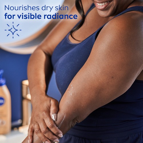 NIVEA Loción Corporal Manteca de Cacao con Suero Nutritivo Profundo, 20 Fl Oz - Imagen 4 de 6