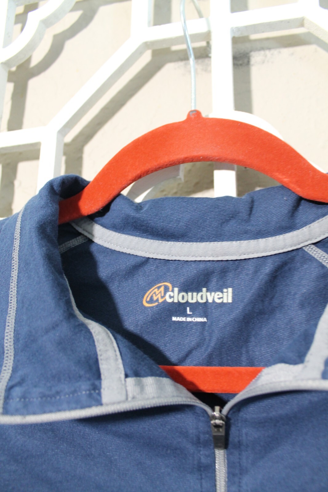 Cloudveil Pullover Mens L Large Blue Quarter Zip … - image 6