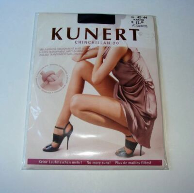 Kunert chinchillan tights black transparent matte shimmer size 3 / 42-44 