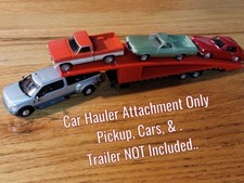 1/64 Triple Car Hauler Fits Greenlight Gooseneck Trailer w/ Ramp Storage RED