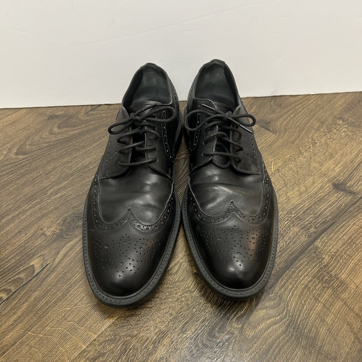 Tod\'s Shoes Mens Size 11 Black Leather Wingtip Brogue Dress Made In Italy Tod main image 3
