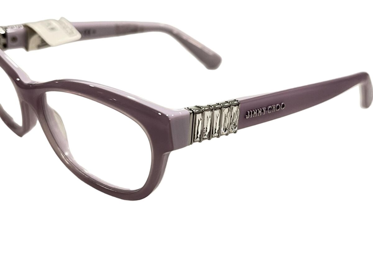 Jimmy Choo Women Eyeglass Frames Lavender JC76 BT3 Size 53 Jimmy Choo Women Eyeglass Frames Lavender JC76 BT3 Size 53