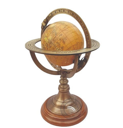 c.1586 ORIGINAL ANTIQUE WORLD MAP, OVAL PROJECTION - TOMMASO
