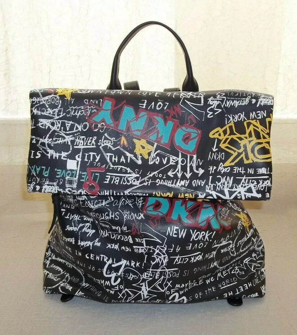 Dkny graffiti backpack sales
