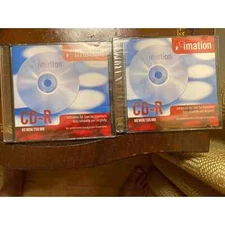 NEW Imation CDR Media 24x 700MB 80min Factory Sealed. Lot Of 2