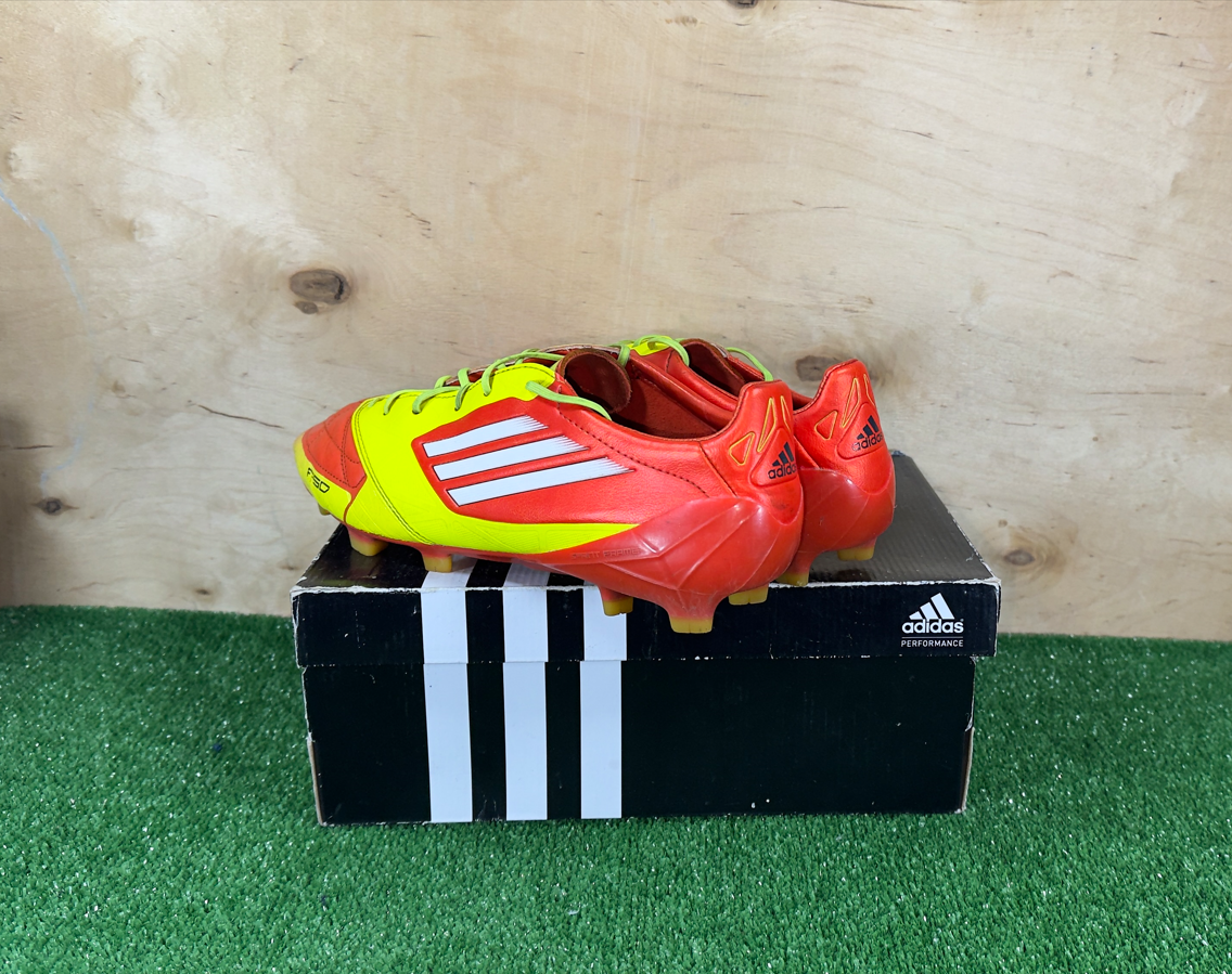Adidas Adizero F50 FG Leathers V20647 Elite Orange boots Cleats