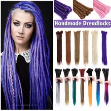 Dreadlocks Extensions Synthetic Single Ended Crochet Dreads Handmade Hair Ombre