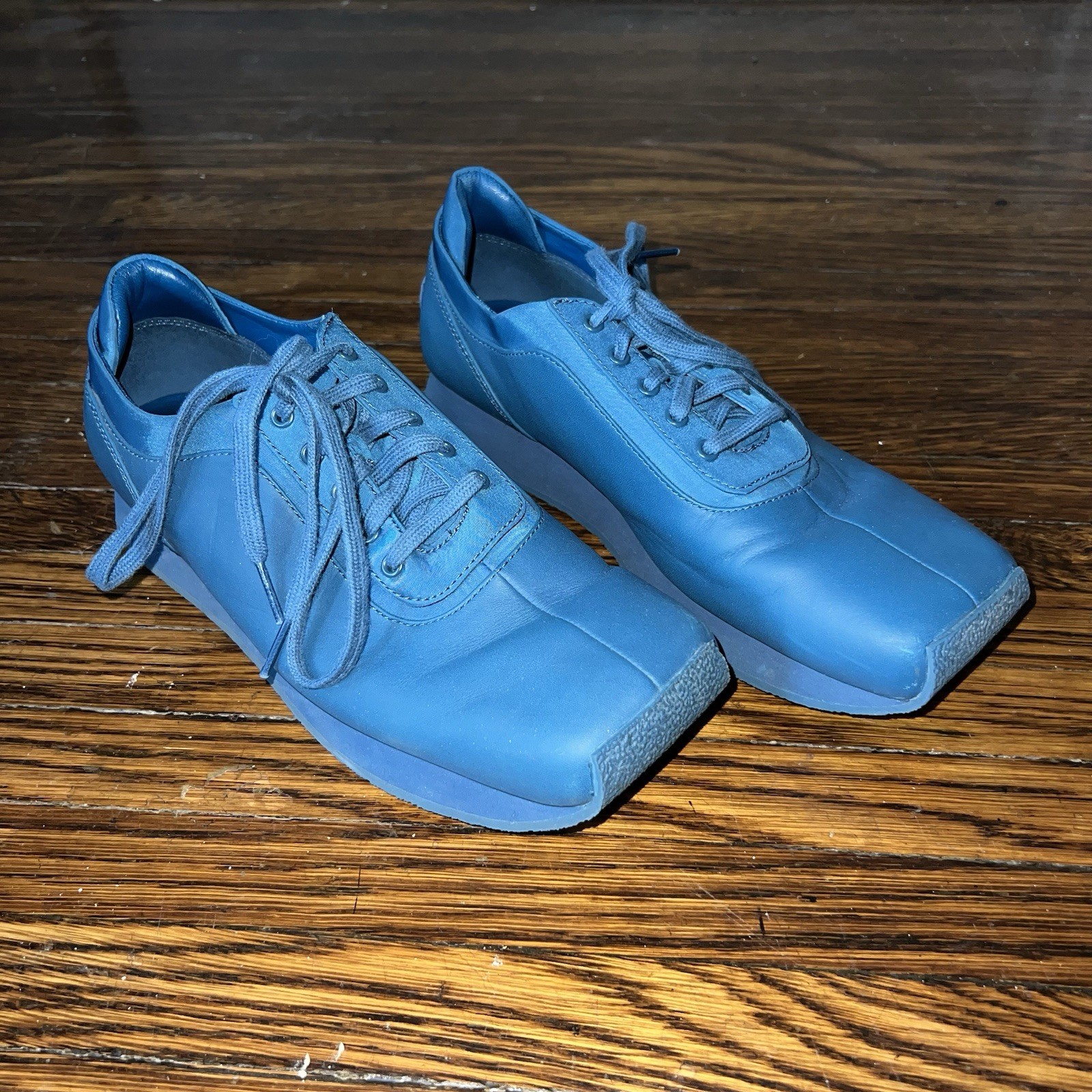 Eckhaus Latta X UGG Teal Blue Square Toe Sneakers for Women Size 8/8.5