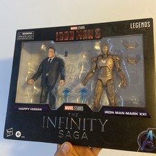 HAPPY HOGAN & IRON MAN MARK XXI Marvel Legends 2 pack 6  figures NEW 3 infinity