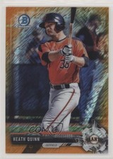 2017 Bowman Chrome Prospects Orange Shimmer Refractor 23/25 Heath Quinn s3g