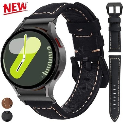 Leder Armband Für Samsung Galaxy Watch 4 5 6 7 EF 40/44mm Ersatz Band Smartwatch