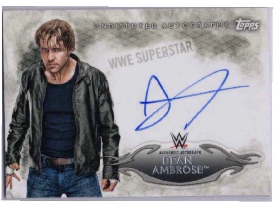 2025 Topps WWE Superstars Autograph Dean Ambrose On-Card Auto