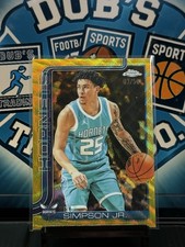 2025-26 Topps Chrome - KJ Simpson Jr. #45 Gold Wave Refractor /50